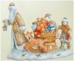 Santa Sleigh and Child